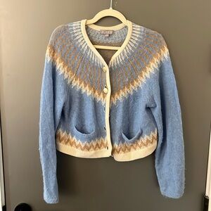 J Crew fair isle cardigan